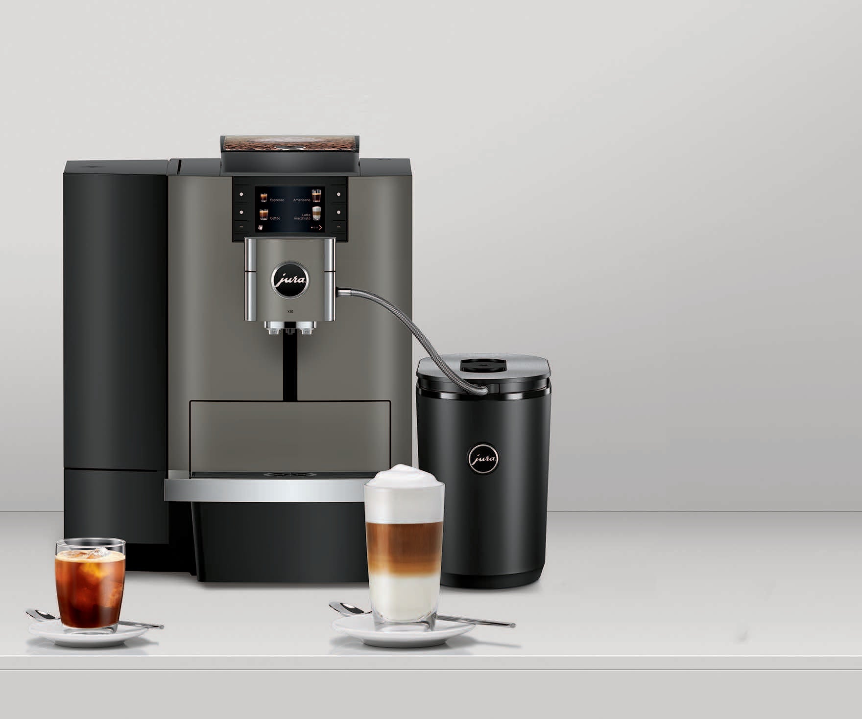 Jura X10 Coffee Machine - Dark Inox for Perfect Brews – Upscale Coffee